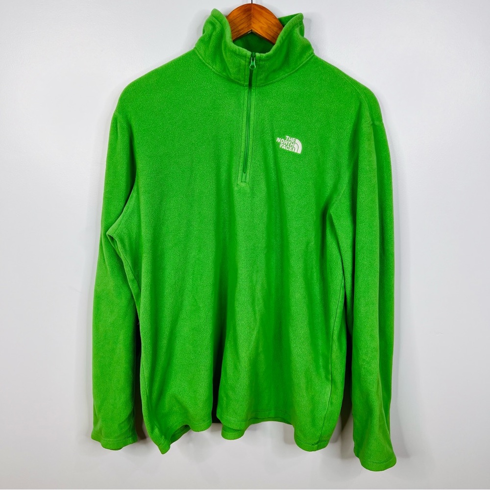 The North Face Polartec 1/4 Zip Green Pullover